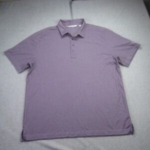 Travis Mathew Polo Shirt Mens XXL Purple Battle at‎ the Bridges 2017 Golf